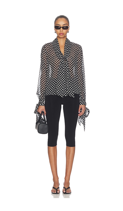 FRAME The Nouvelle Polka Dot Blouse | Thumbnail 4