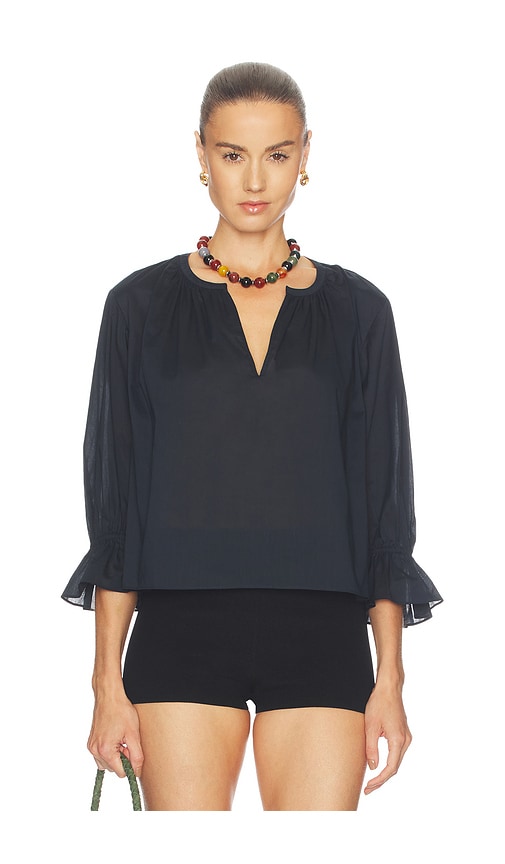 FRAME The Poet Blouse en Navy Taille S Also en XS M L 399 €