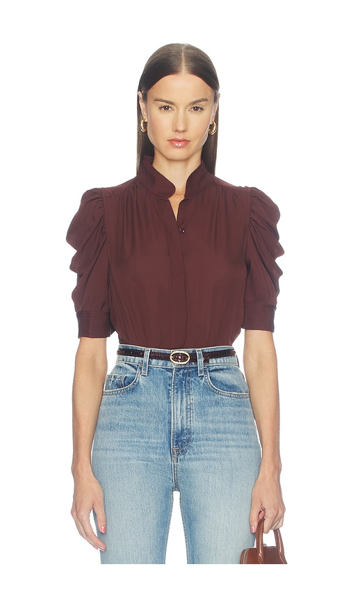 Frame The Gillian Top In Currant
