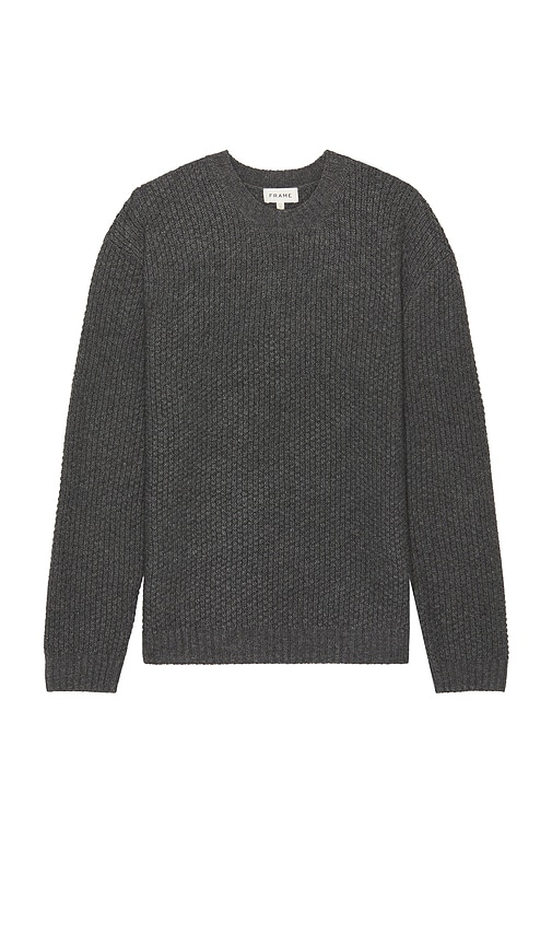 FRAME Textured Sweater in Anthracite