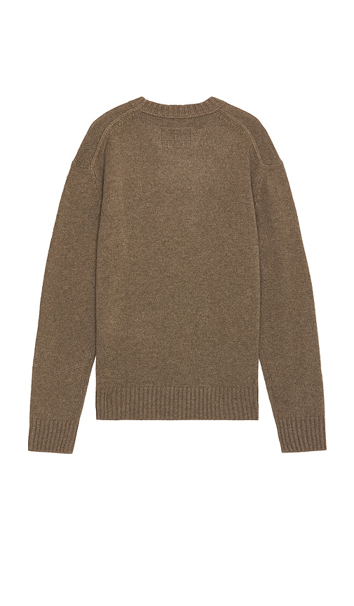 Shop Frame Crewneck Sweater In Taupe