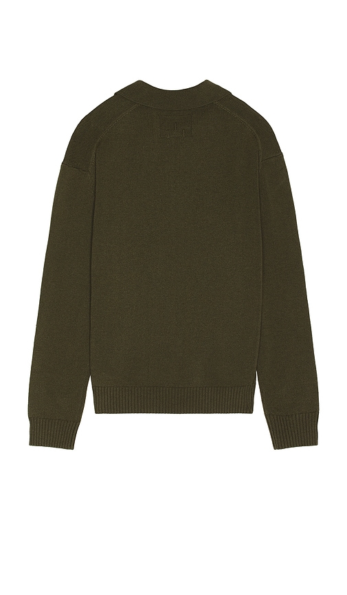 Shop Frame Polo Sweater In Dark Green