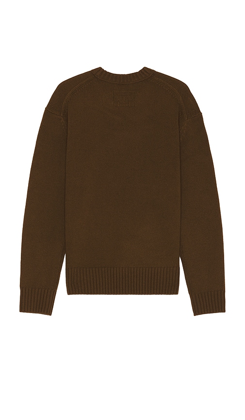 Shop Frame Cashmere Crewneck Sweater In Brown