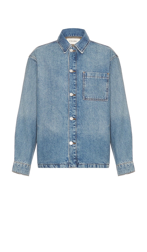 FRAME Denim Shirt Jacket in Frequency