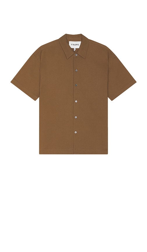 Shop Frame Waffle Textured Shirt In 深米黄色