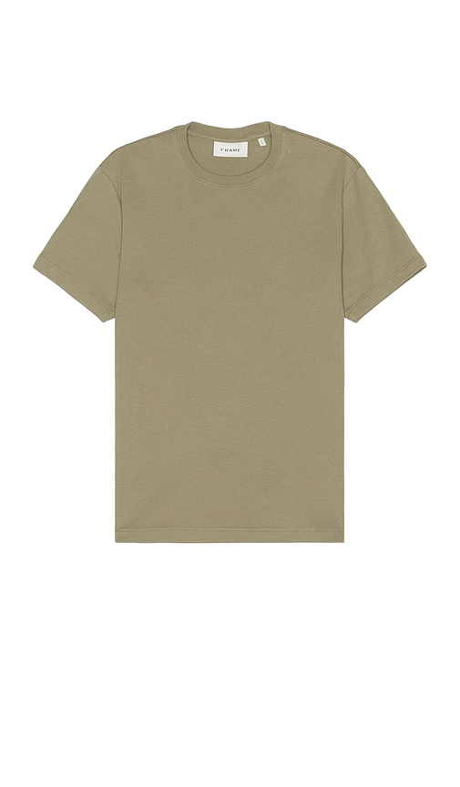 Shop Frame Duo Fold Tee In Dry Sage