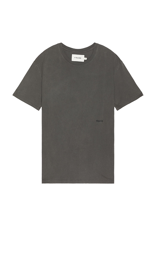 Shop Frame Relaxed Tee In Washed Anthracite