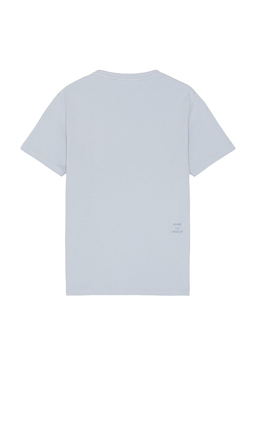 Shop Frame Duo Fold Short Sleeve Tee In Baby Blue