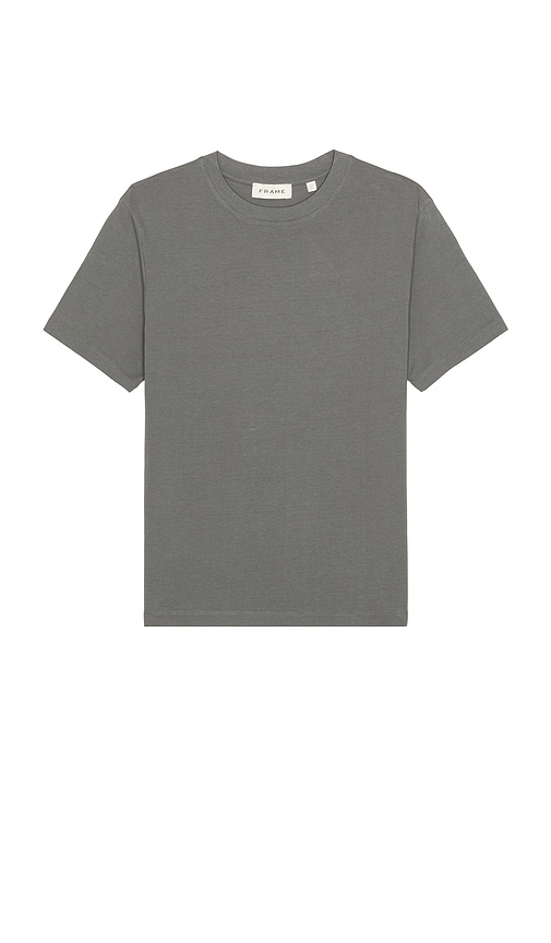 Frame Logo Tee In Blue