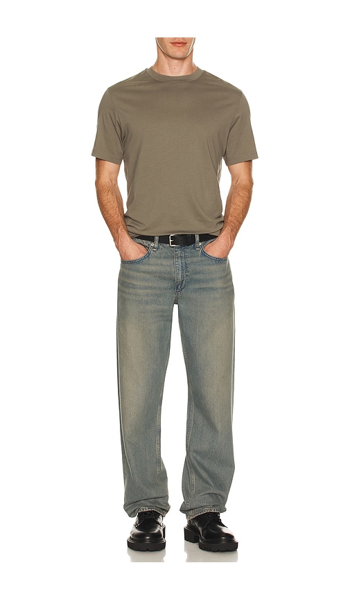  Frame Short Sleeve Light Cotton Tee In Green. Size S. Also In M, L, Xxl/2x. 