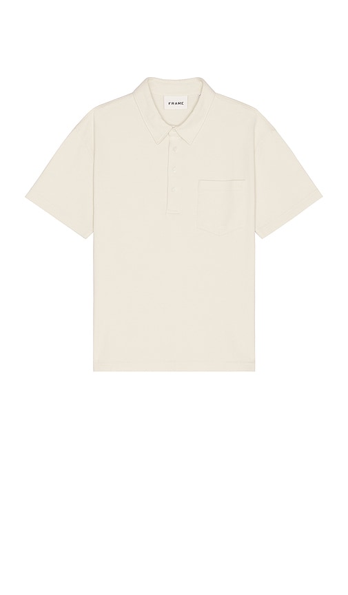 Shop Frame Duo Fold Polo In White Canvas