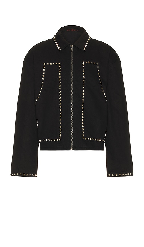 Studded Carpenter Jacket in Black. - size M (also in L)