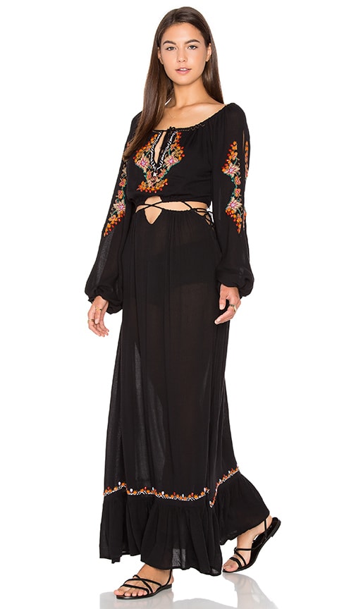 FARM Maxi Dress in Black | REVOLVE