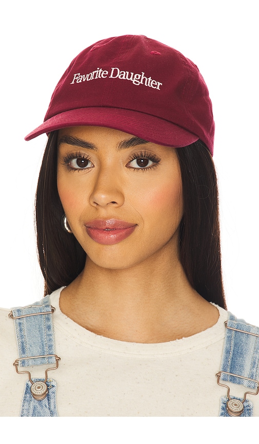 Classic Logo Baseball Hat in Wine - Favorite Daughter - Modalova