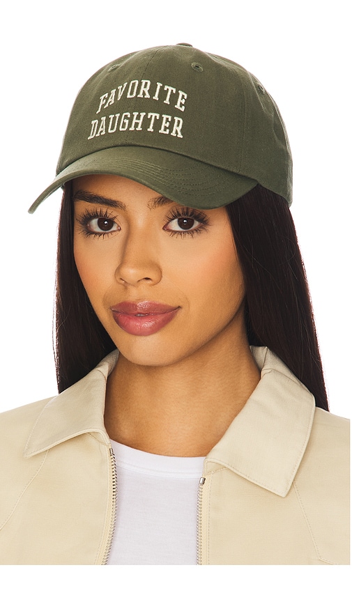 Favorite Daughter All Caps Logo Baseball Hat In Brown