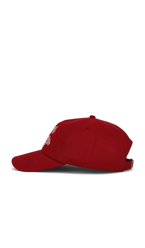  Favorite Daughter The Script Logo Baseball Cap In Red. 