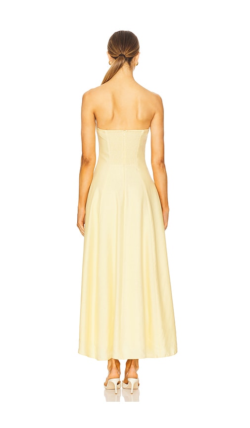  Favorite Daughter Midi-kleid In Lemon. Größe 0. Also In 6, 8. 