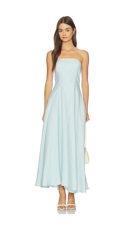 Favorite Daughter The Favorite Linen Dress In Blue