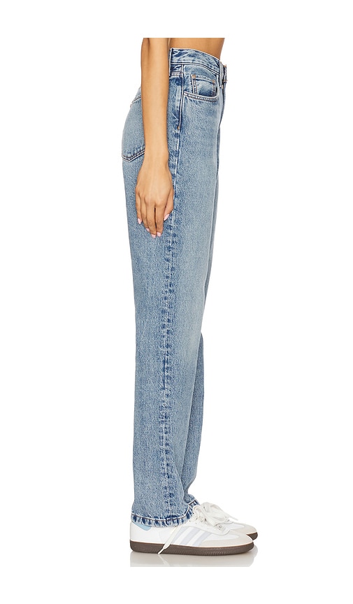  Favorite Daughter The Mikaela Low Slung Long Slim Straight Jeans In Blue. Size 25. Also In 26, 27, 28, 29, 32. 