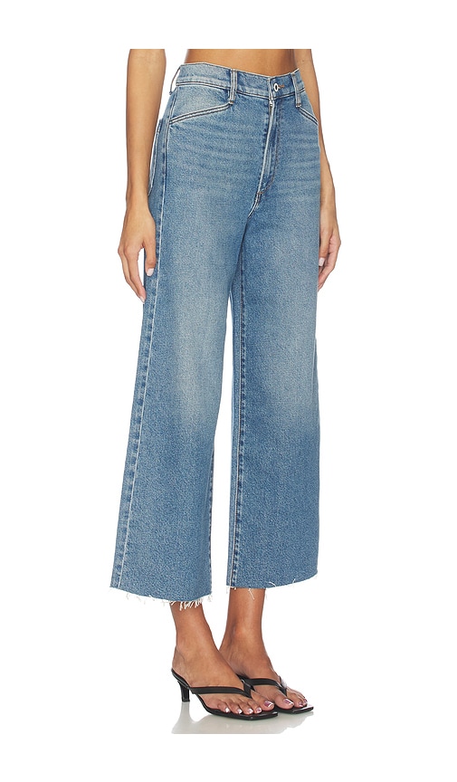  Favorite Daughter The Mischa Shortie High Rise Wide Ankle En Blue. Taille 23. Also En 24, 26, 27, 28, 29, 30. 