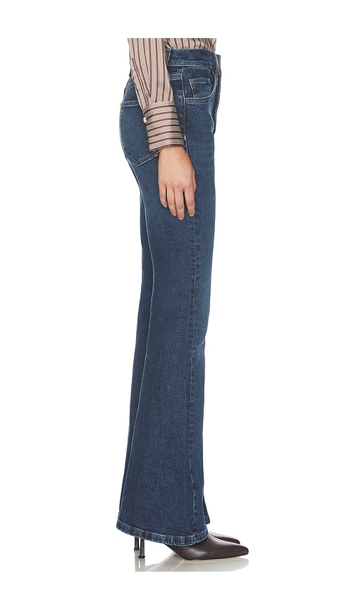  Favorite Daughter The Valentina Super High Rise Flare Jean In Blue. Size 23. Also In 24, 25, 26, 27, 28, 29, 30. 