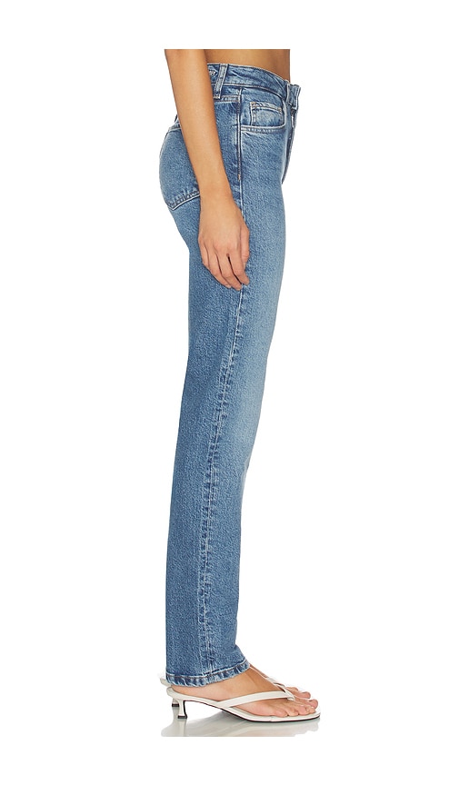  Favorite Daughter Schmal Geschnittene, Gerade Jeans Mit Mittelhohem Bund The Jen In Blue. Größe 23. Also In 24, 25, 26, 27, 28. 