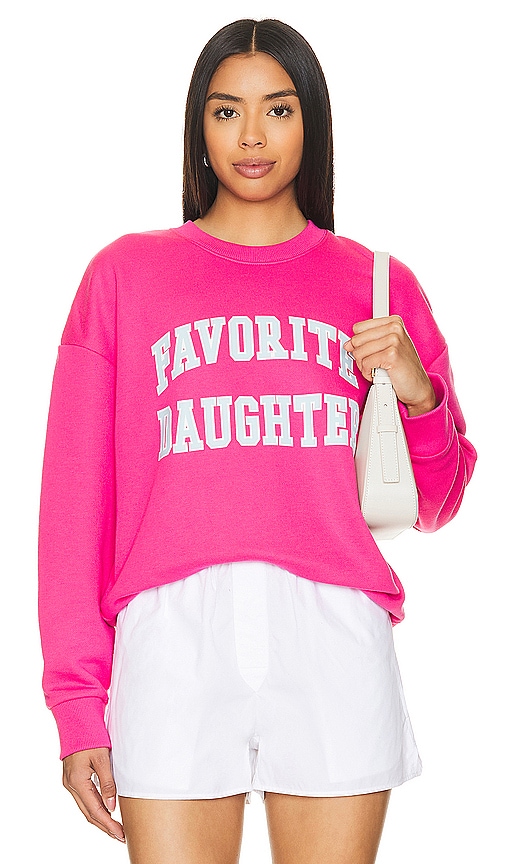 Favorite Daughter Collegiate Sweatshirt In Beetroot Purple