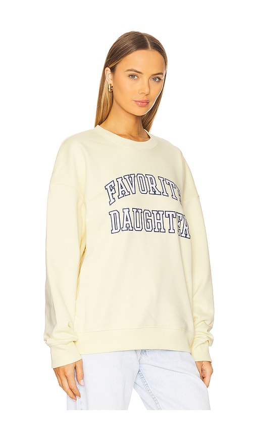 Shop Favorite Daughter Collegiate Sweatshirt In Moonbean