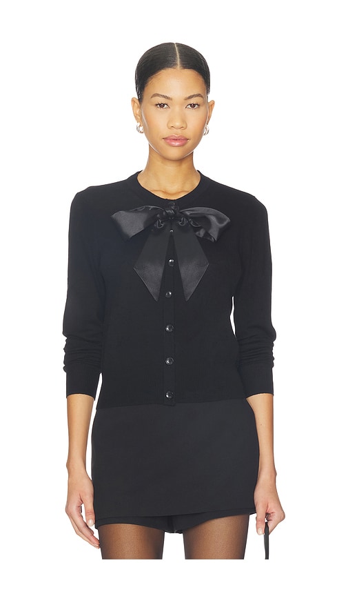 Favorite Daughter The Take A Bow Cardigan In Black