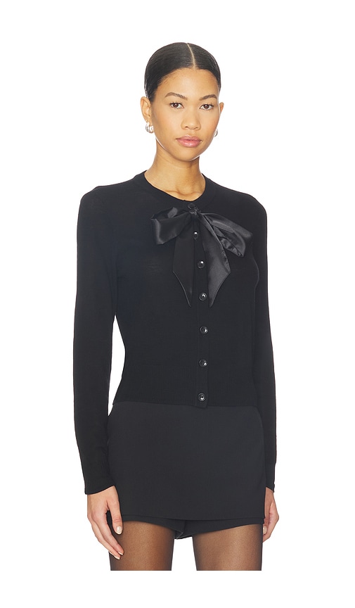 Favorite Daughter The Take A Bow Cardigan In Black
