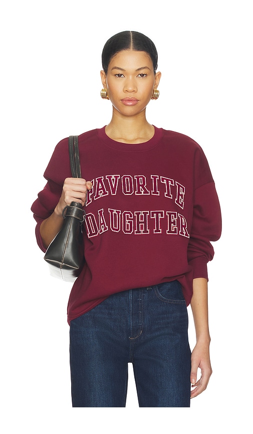 Favorite Daughter The Collegiate Embroidery Sweatshirt