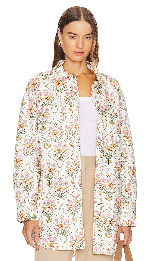 Favorite Daughter the Willow Oversized Shirt in Floral Mosaic