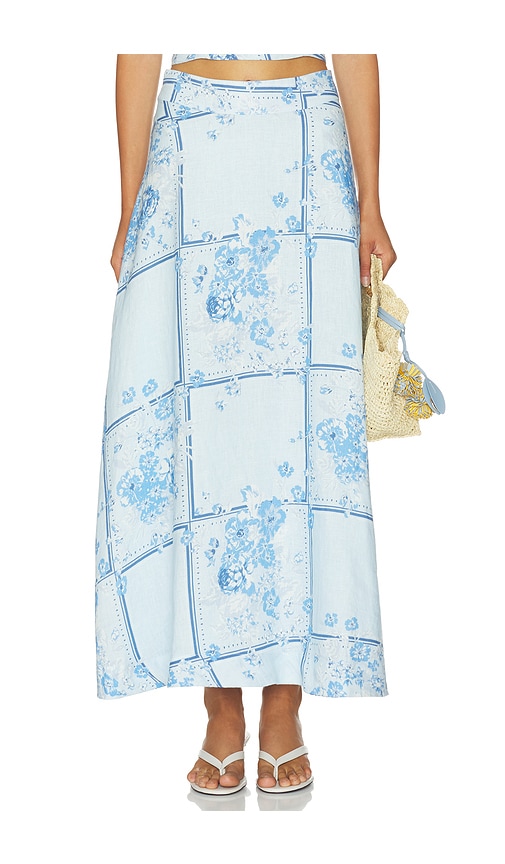 Favorite Daughter JUPE THE THERE FOR YOU en Blue. Taille 0. Also en 2, 4, 6, 8.