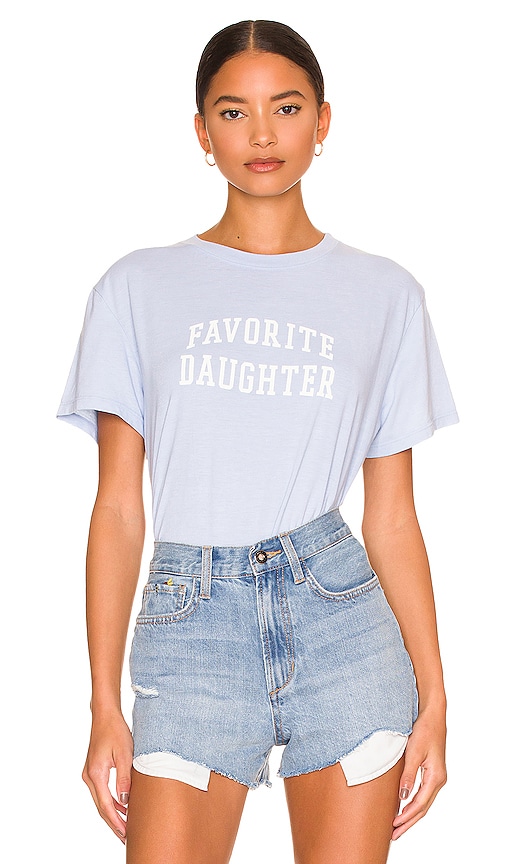 FAVORITE DAUGHTER CROPPED COLLEGIATE TEE