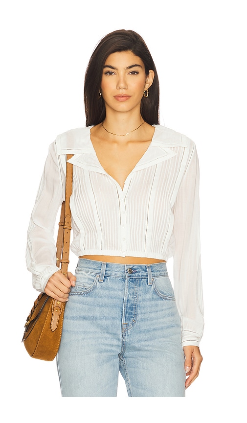 The Daisy Top in White. - size XL (also in L, M, S, XS)