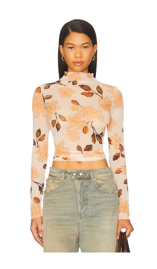 The Sheer Fantasy Top in Cream. - size L (also in M, S, XS) - Favorite Daughter - Modalova