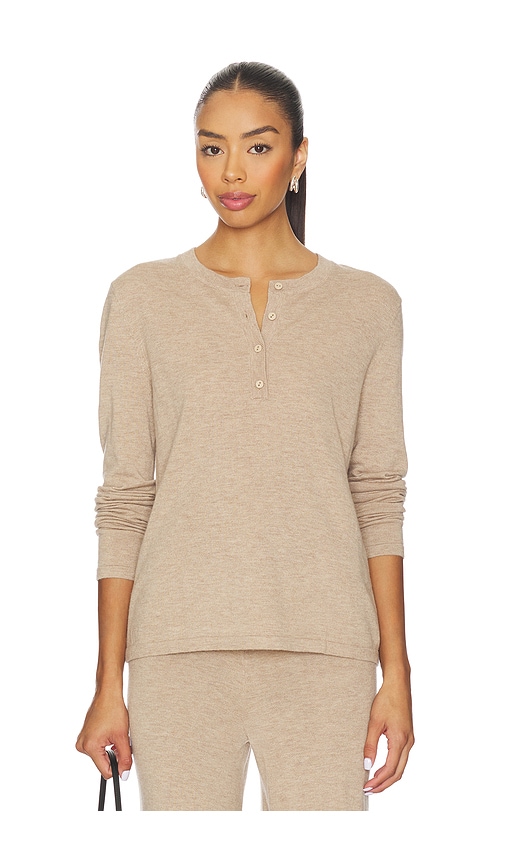 Lush Lounge Henley Top in Beige. - size S (also in XS) - Favorite Daughter - Modalova