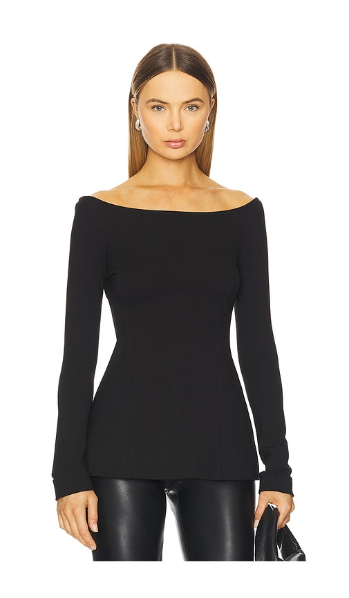 Favorite Daughter Cold Shoulder Top In Black