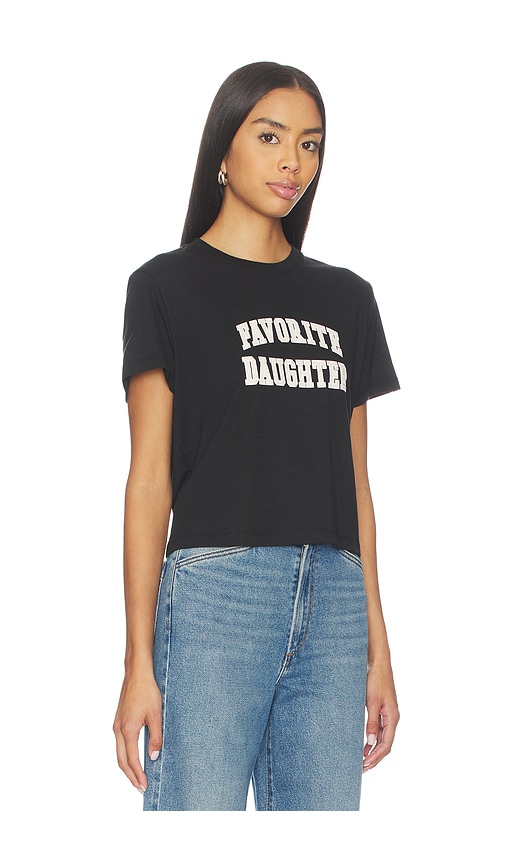  Favorite Daughter Camiseta Estilo Universitario The Cropped En Color Negro Talla M  (también En S, Xs). 