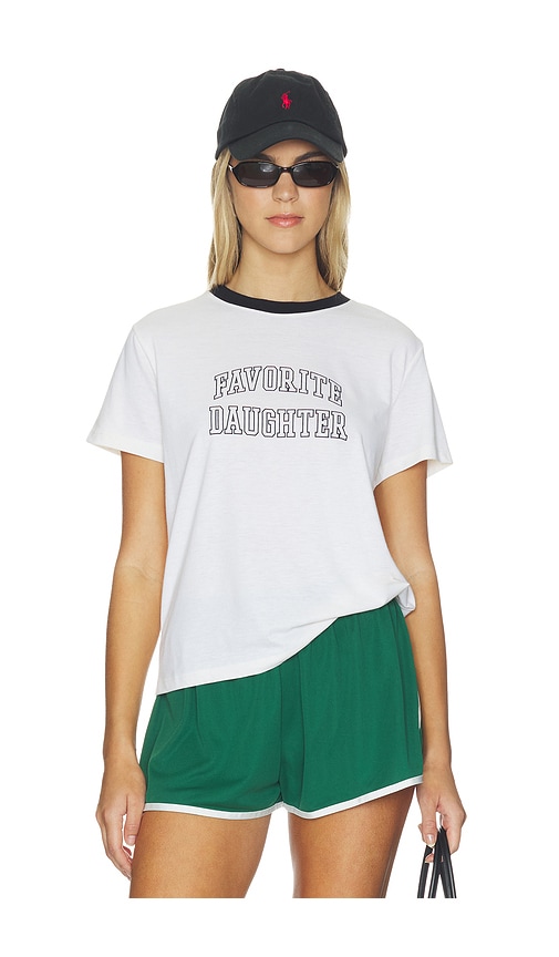Favorite Daughter T-SHIRT CLASSIQUE THE COLLEGIATE en Black White Taille S Also en XS M 65 €