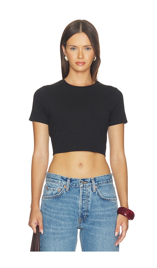 Favorite Daughter TOP CROPPED THE LAURA en Black. Taille XS. Also en S, M, L, XL.