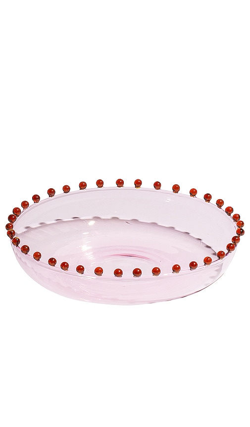 Fazeek Pearl Platter in Pink & Amber