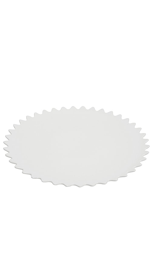 Fazeek Zigzag Platter In White