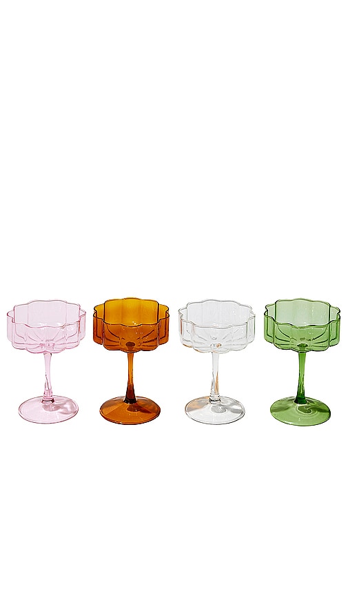 WAVE COUPE GLASS SET OF 4