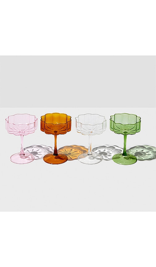 WAVE COUPE GLASS SET OF 4
