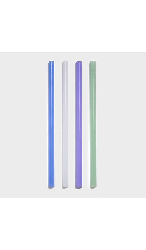 Shop Fazeek 4 Pack Opaque Straws In Blue