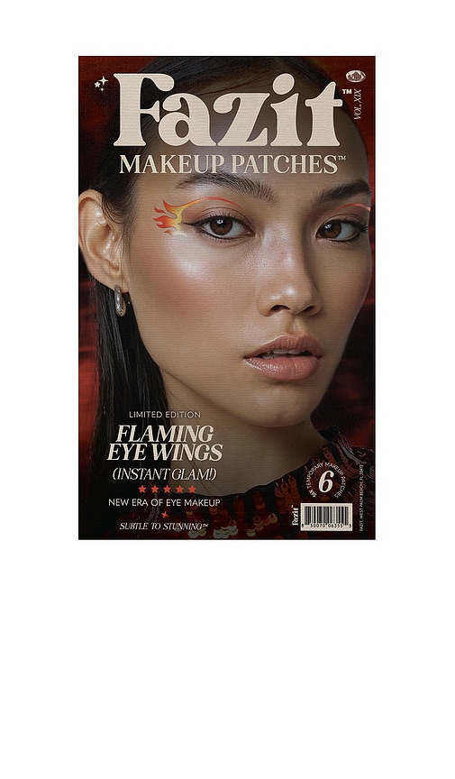 Fazit Beauty Flaming Eye Wings in Red & Orange.