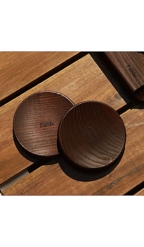  Fable The Coasters Set Of 4 In Brown. 