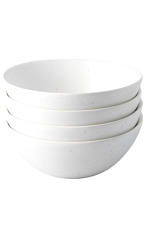 Fable The Breakfast Bowls Set Of 4 In Speckled White