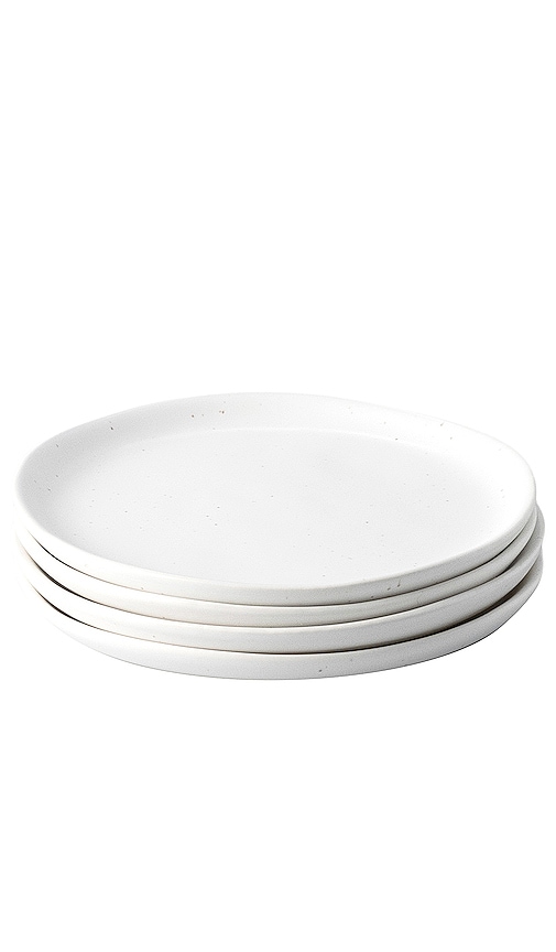 Fable The Dessert Plates Set Of 4 In Speckled White